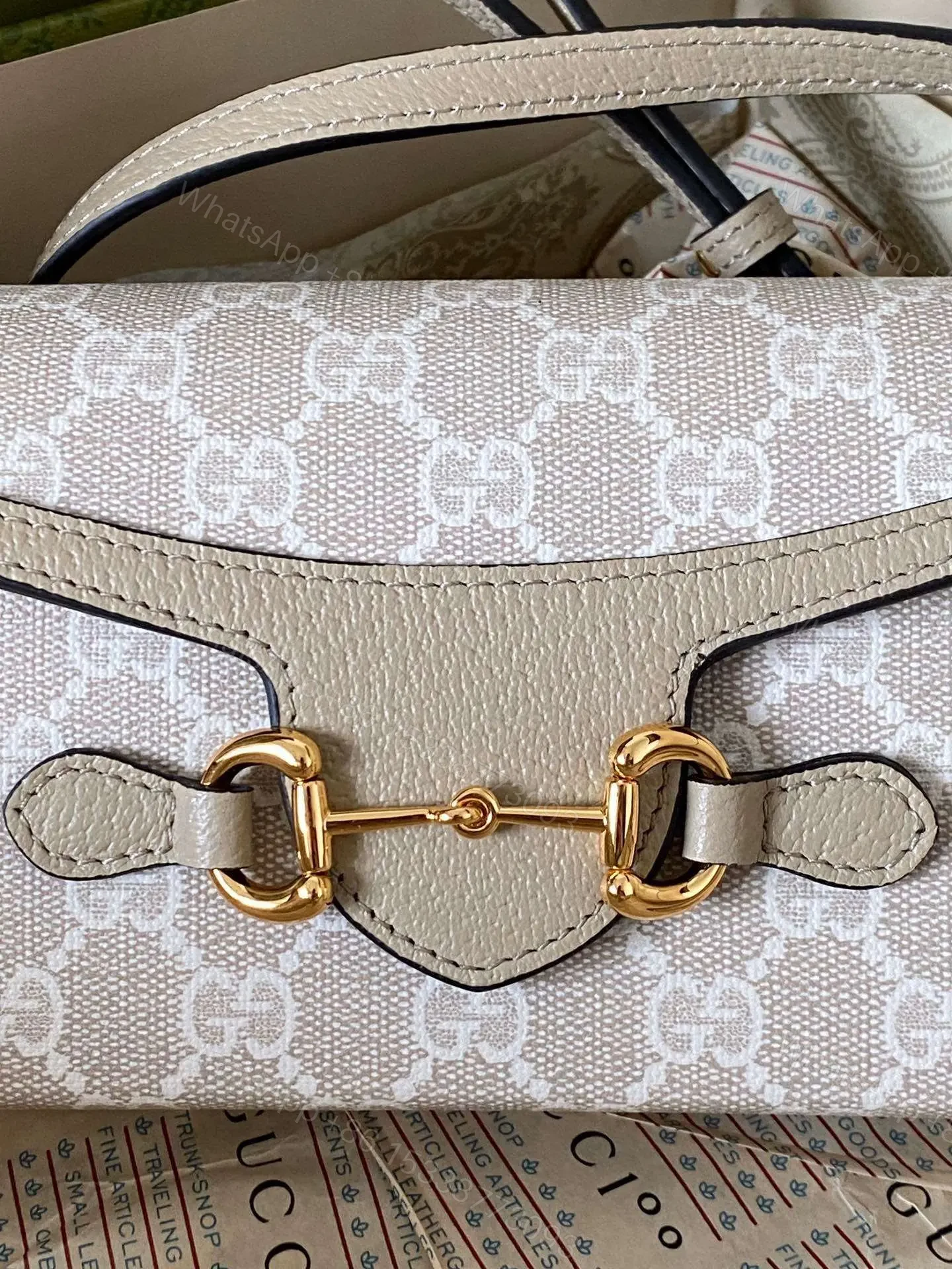 View 2 of Gucci 1955 Mini Handbag with Monogram Pattern Rep 11 Luxury 18x12x5cm