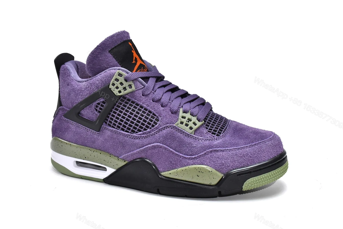 View 3 of Air Jordan 4 Retro Canyon Purple AQ9129-500