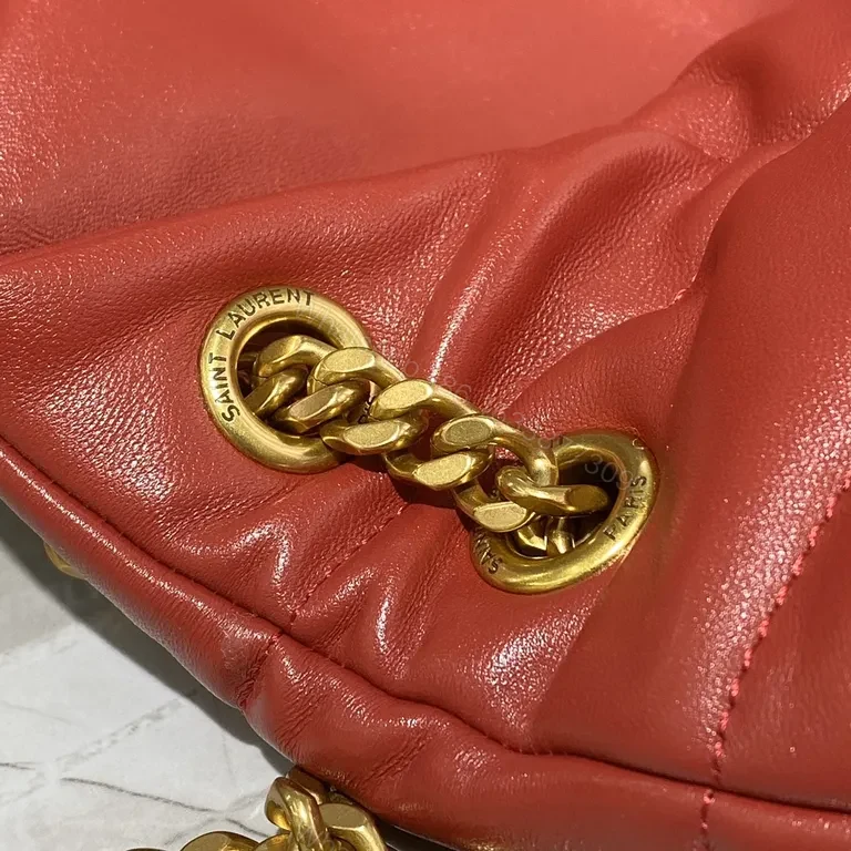 View 3 of Bold Red Quilted Leather Shoulder Bag - Day-to-Night Luxe