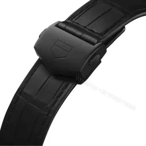 View 4 of Replica TAG Heuer Monaco Men Automatic Black Alligator Watch CBL2180.FC6497