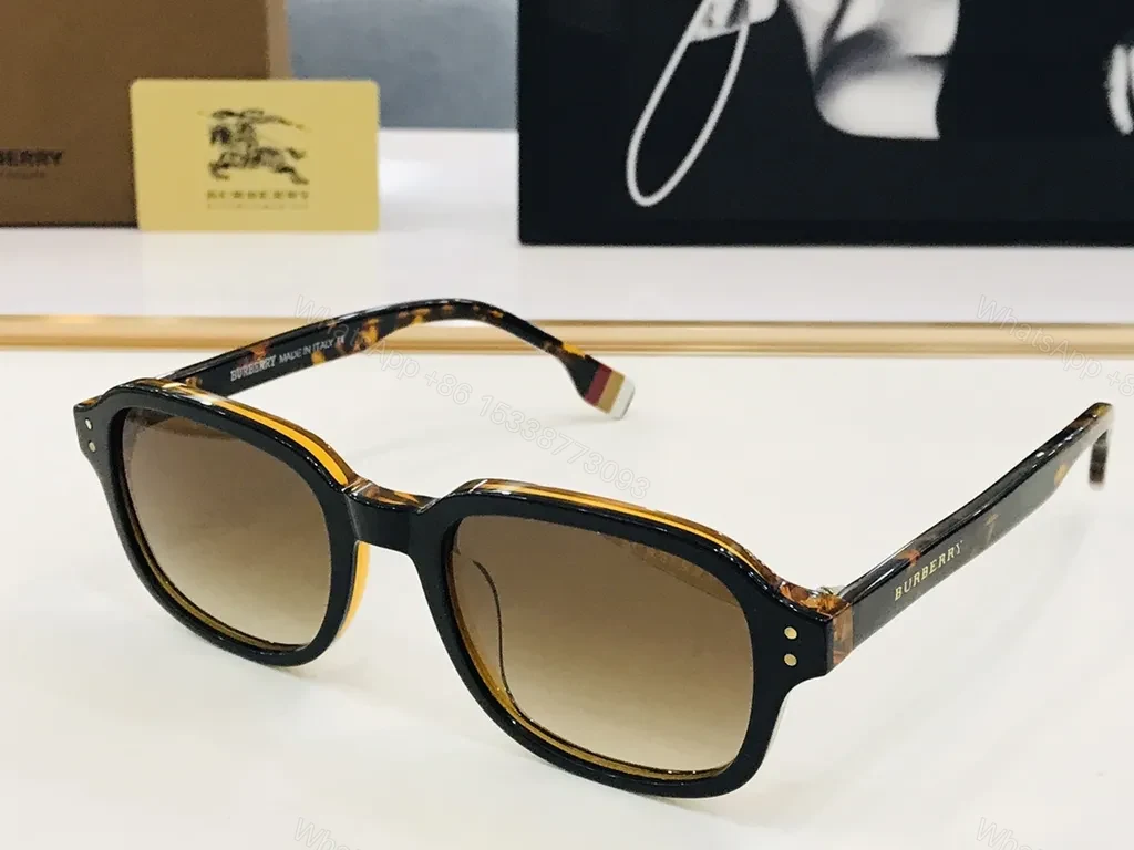View 4 of Burberry Tortoise Sunglasses: Premium Gradient UV Sunglasses