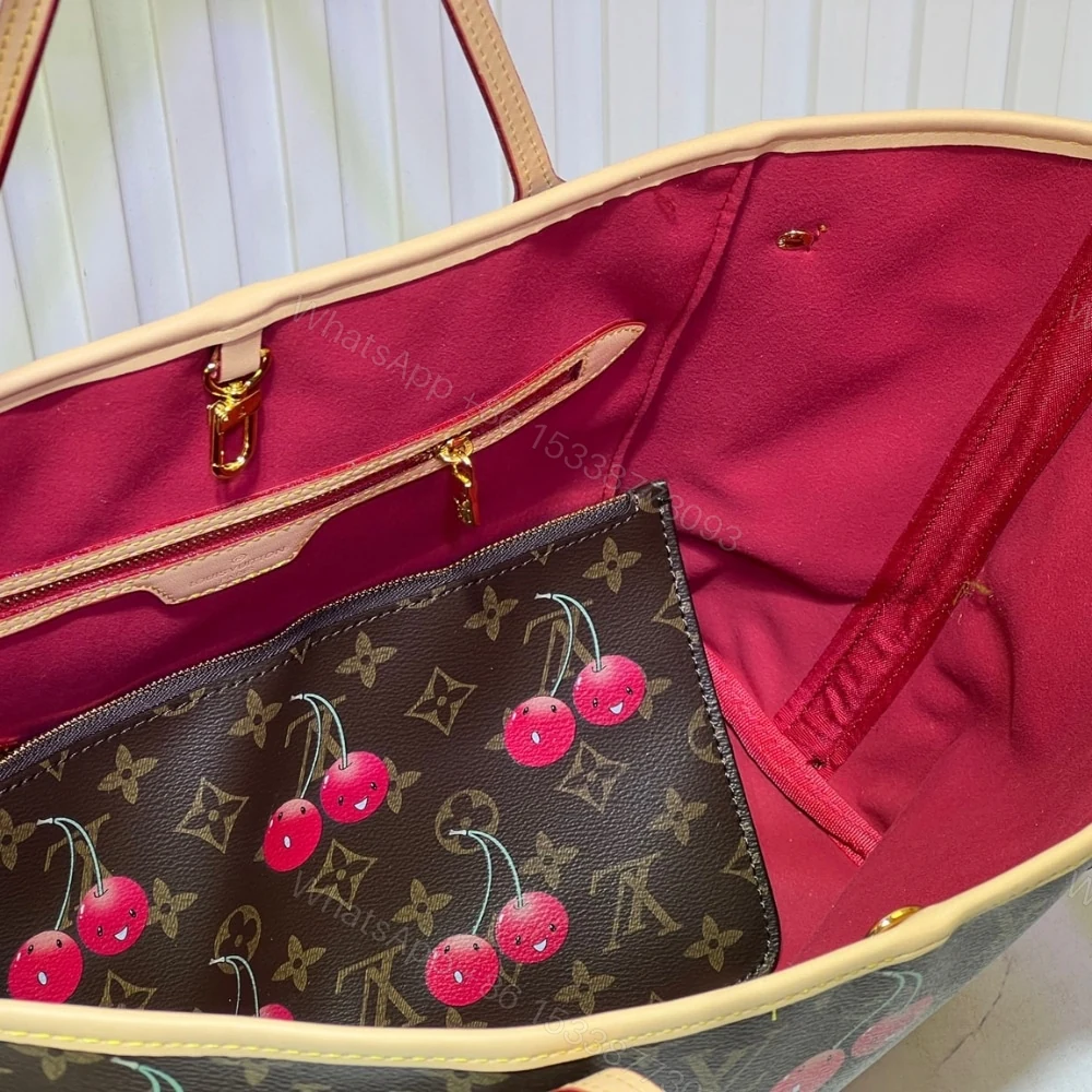 View 6 of LOUIS VUITTON X TAKASHI MURAKAMI MONOGRAM CERISE NEVERFULL MM BROWN 31CM M13263