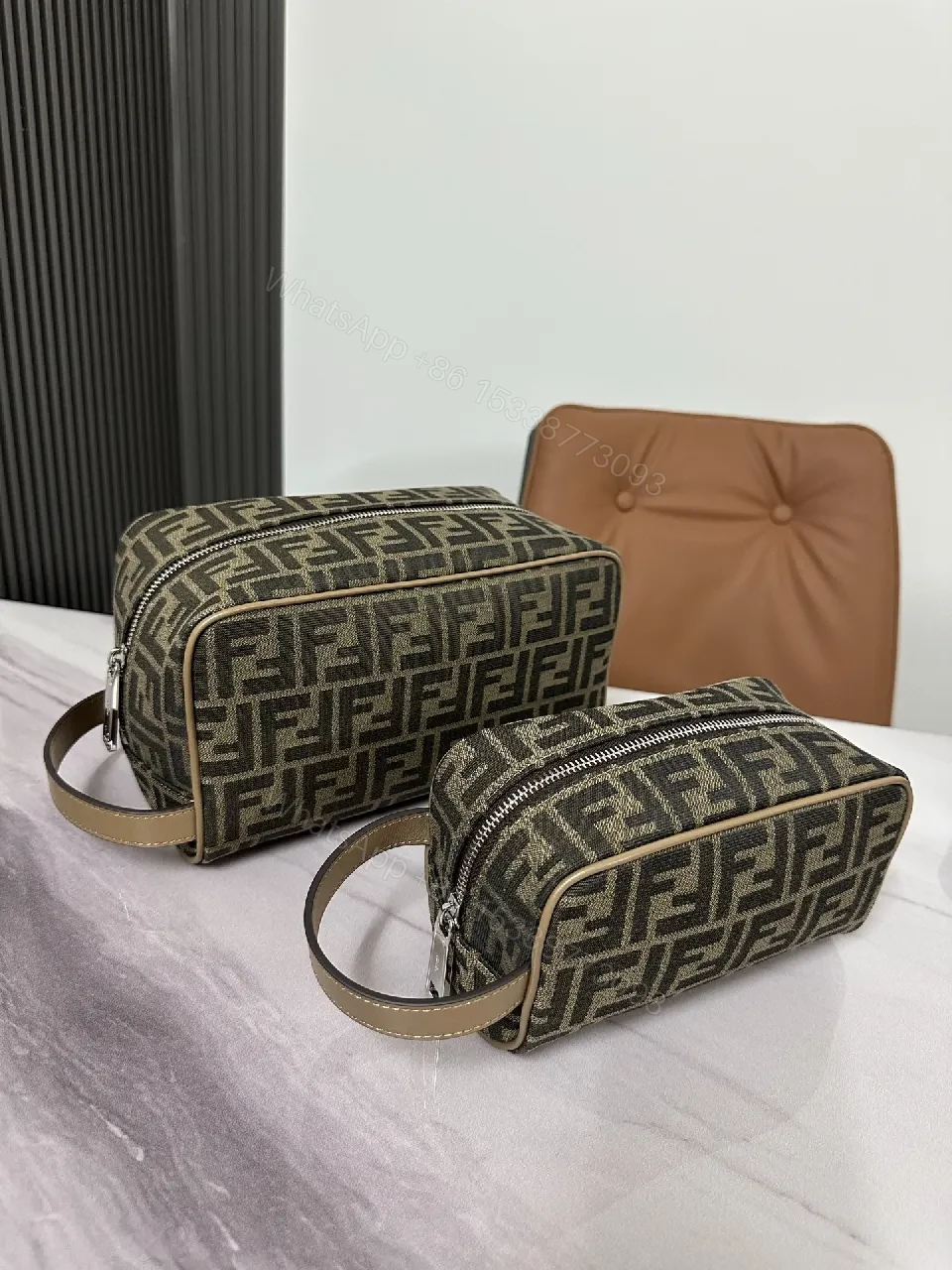 View 8 of Monogram Crossbody: Textured Leather, Modern Chic, Everyday Essentials