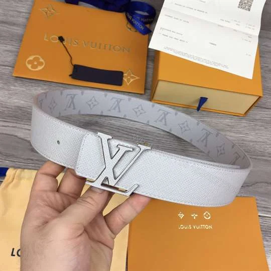 View 2 of LOUIS VUITTON MEN’S INITIALES 40MM REVERSIBLE BELT WHITE – B127