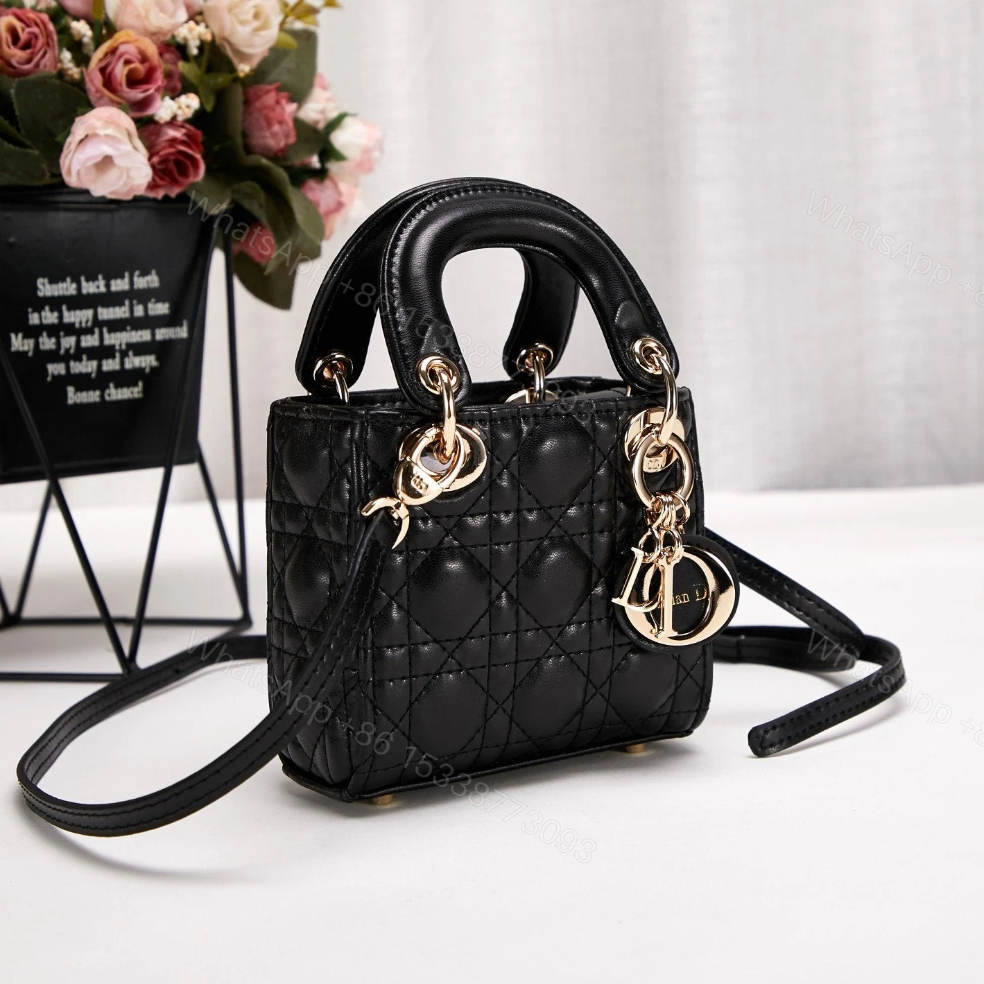 View 7 of Dior Dior Micro Bag Black Cannage