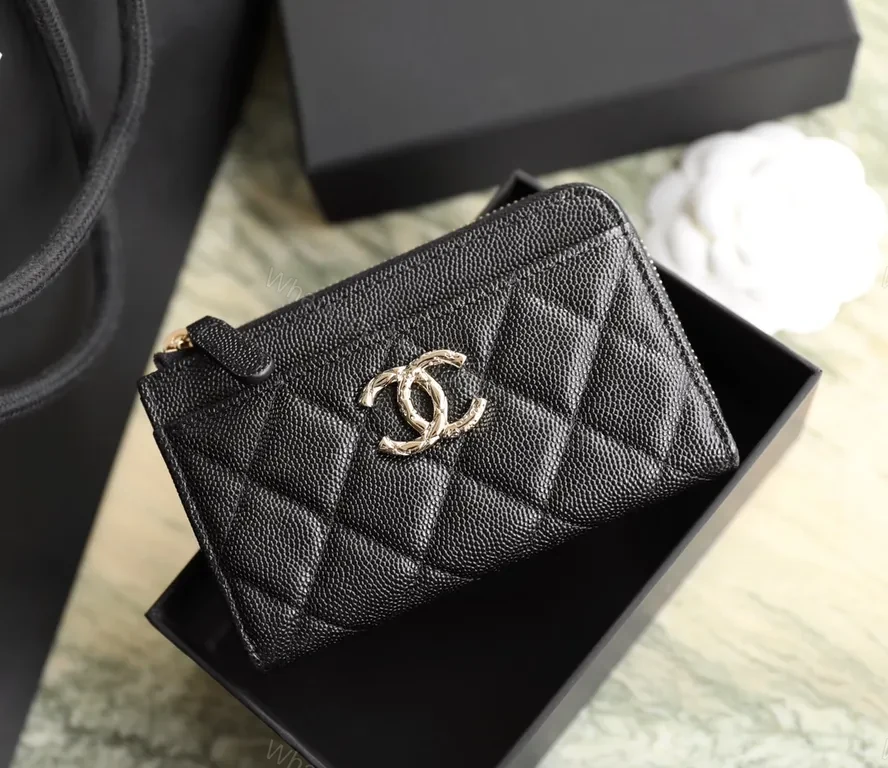 View 2 of Chic Leather Wallet with Quilted Texture - Compact Luxury