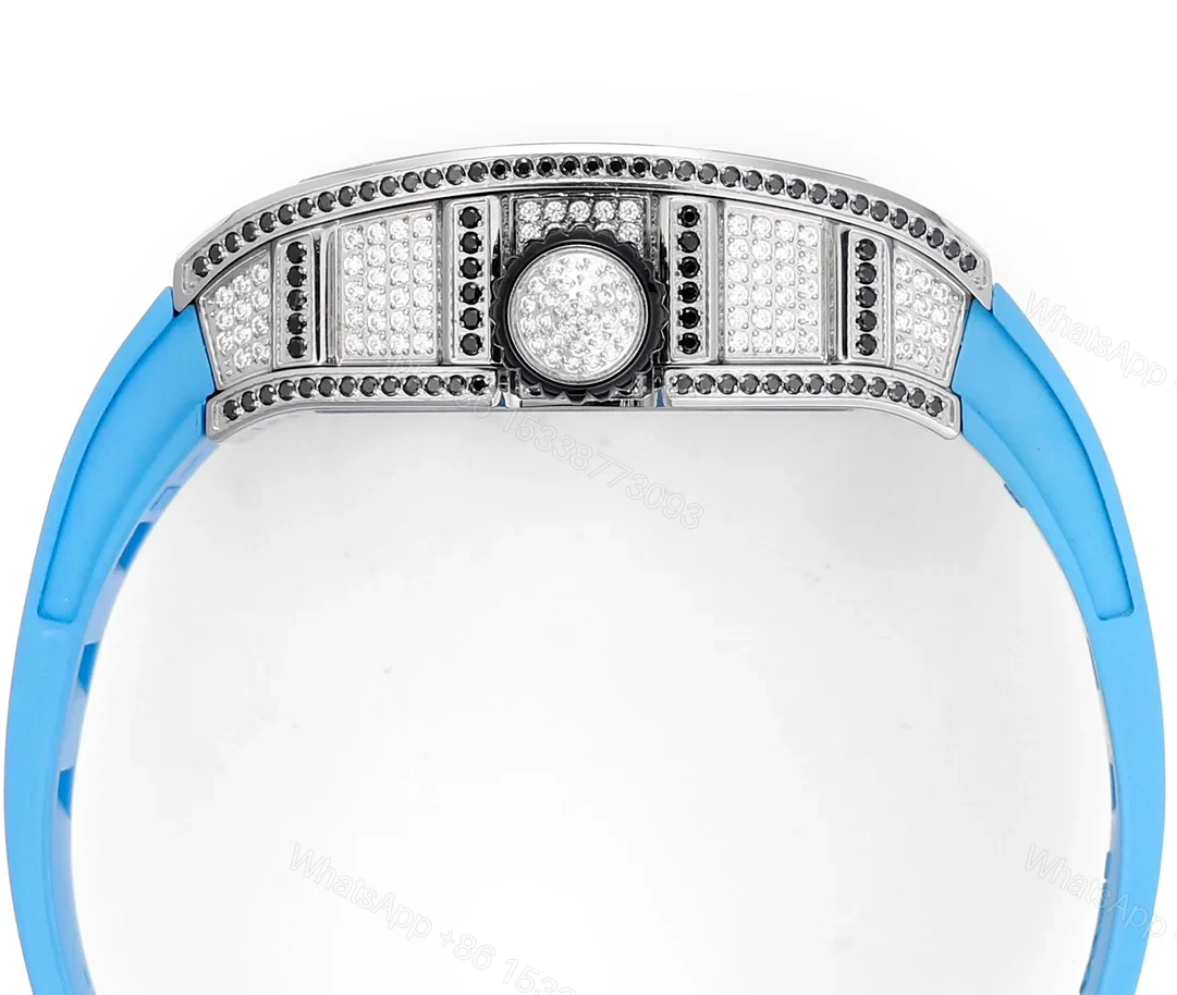 View 6 of Richard Mille RM26-01 Panda Tourbillon Watch Full Diamond National Treasure Panda Skeleton Dial 18K White Gold Mechanical Art Edition RM26-01-PND-SKL