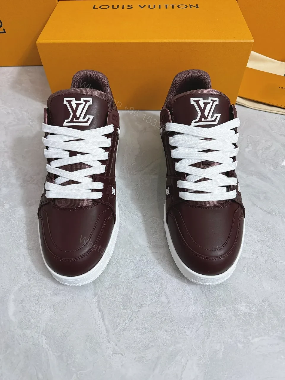 View 7 of Premium Leather Low-Top Sneakers: Bold Texture & Everyday Versatility