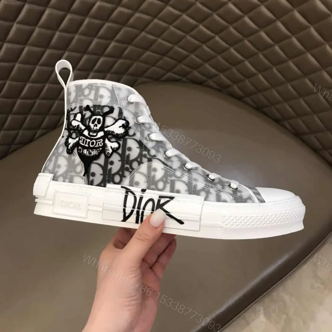View 2 of B23 HIGH-TOP SNEAKER WITH DIOR AND SHAWN BEE EMBROIDERY PATCH