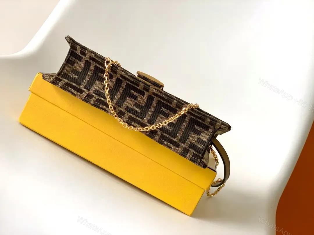 View 10 of Compact Monogram Canvas Bag with Gold Hardware - Luxe Messenger