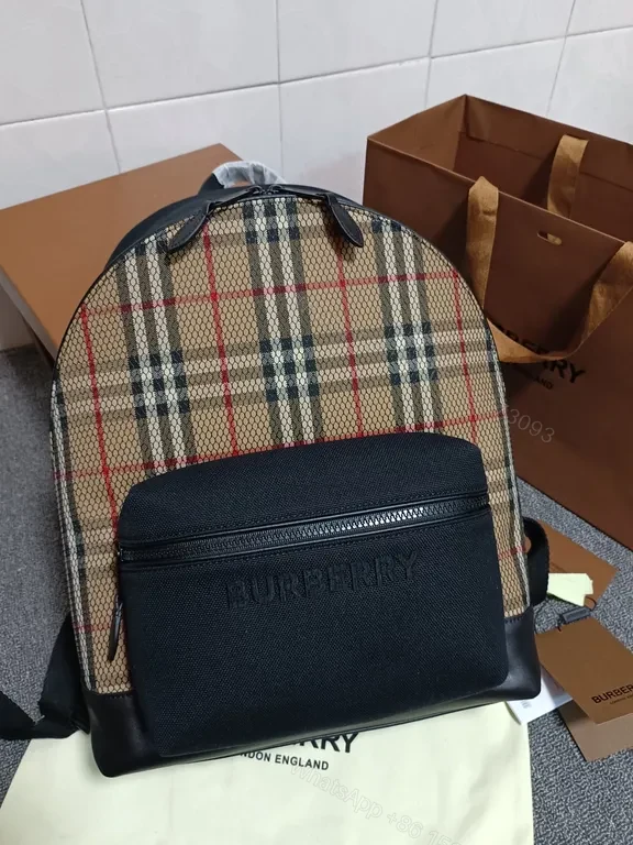 Patterned Burberry Backpack: Elegant, Durable Everyday Carry — view 1