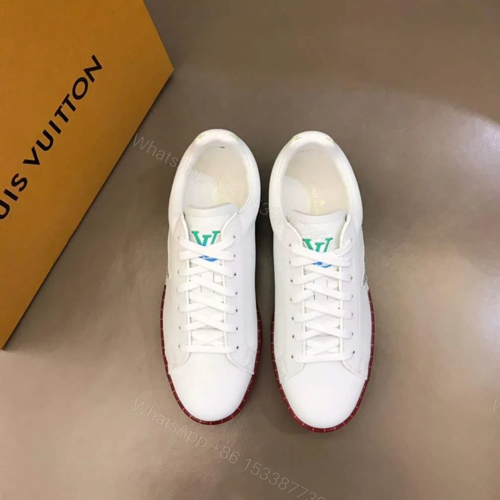 View 3 of Louis Vuitton Luxembourg Samothrace Trainers In White – LSVT275