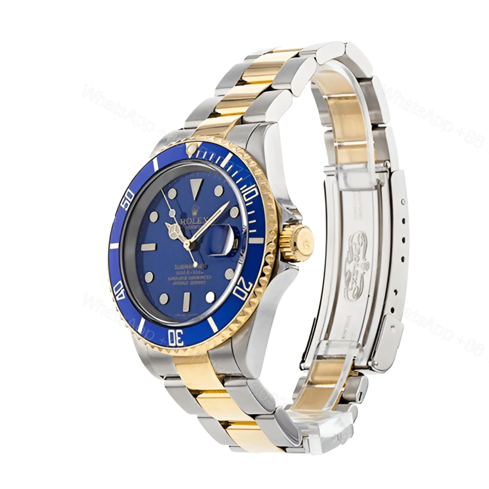 Rolex Submariner Date Two Tone Blue Dial 16613 Replica — view 2