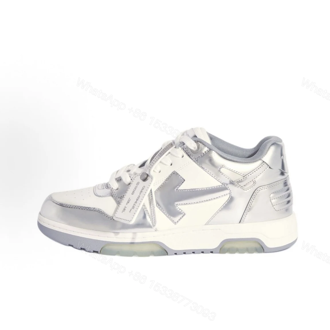 View 3 of OFF-WHITE Out Of Office 'White Silver' OMIA189F 24LEA00E 0172