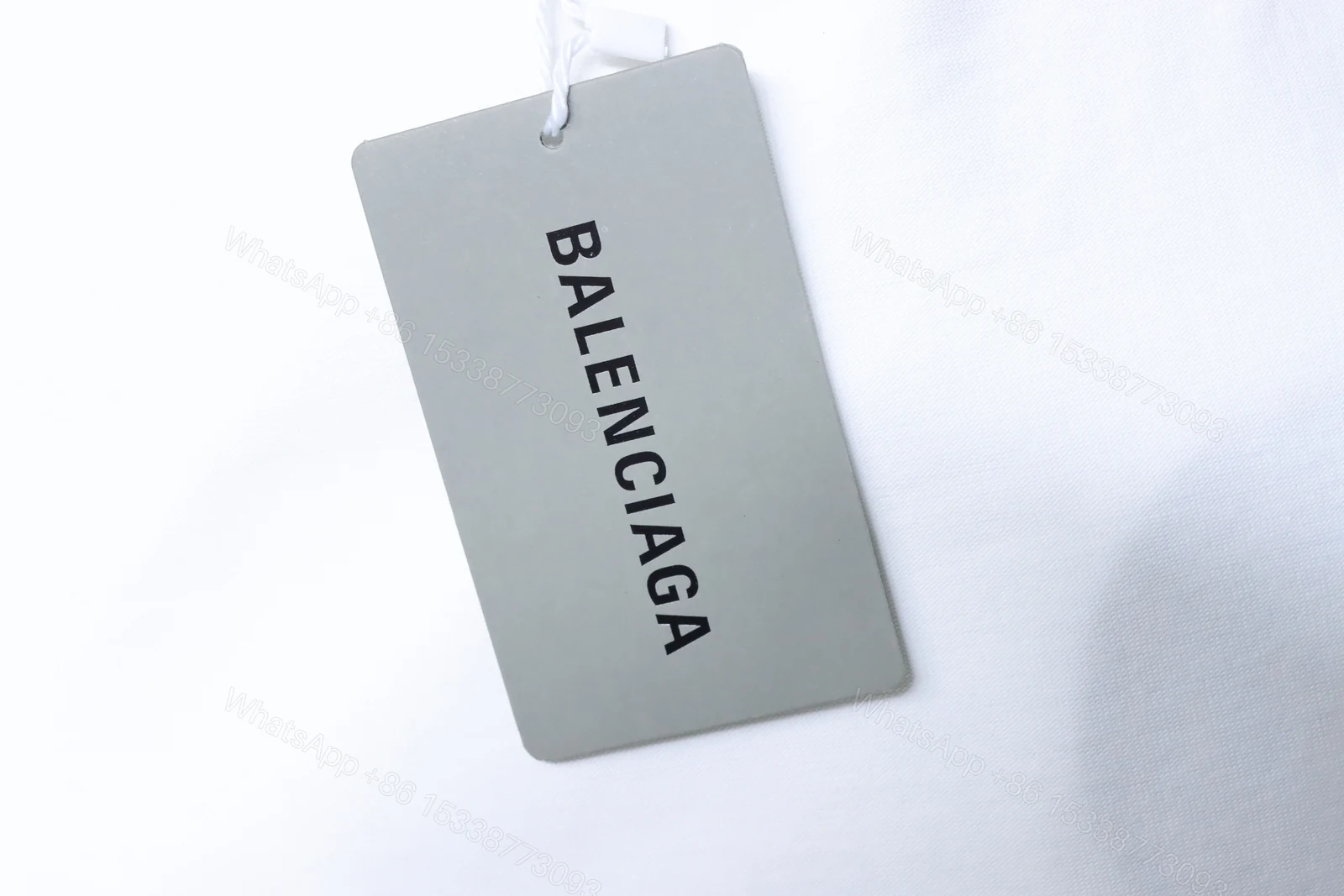 View 5 of Balenciaga Clothes 26SS Chest Crest Embroidered Short-Sleeve T-shirt white