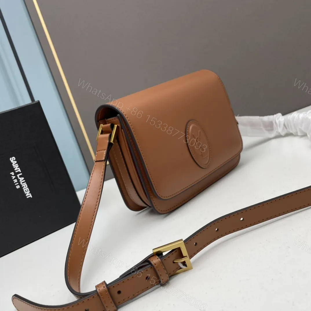 View 3 of Saint Laurent Le 61 Saddle Shoulder Bag in Calfskin