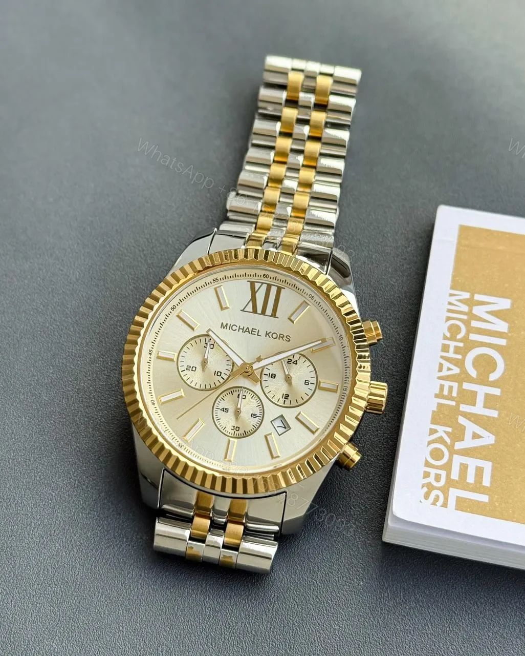 View 4 of Michael Kors Men’s 44mm White Dial