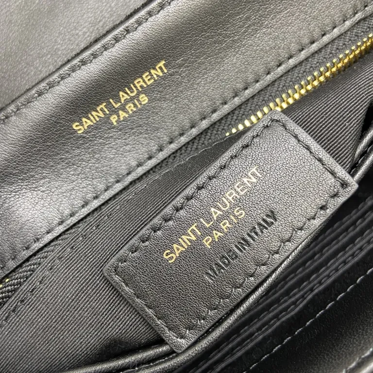 View 6 of Velvet Gold-YSL Crossbody: Structured Luxury Bag