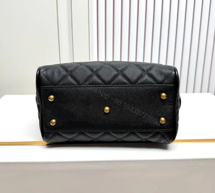 View 8 of Chanel 25A Small Bowling Black Bag AS5578