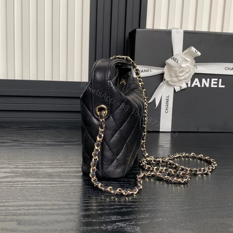 View 2 of Quilted Camera Bag â€“ Gold Hardware, Leather-Style, Crossbody Luxe