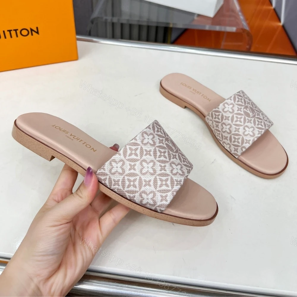 View 6 of LOUIS VUITTON LILY FLAT MULE BEIGE 1AHM99