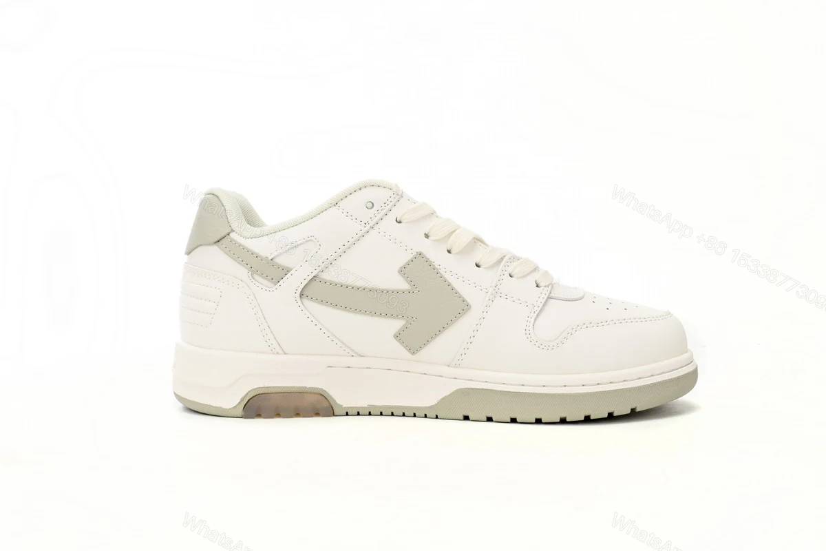 View 4 of OFF-WHITE Out Of Office "OOO" Low Tops White Grey 2021 OMIA189F21LEA0010161