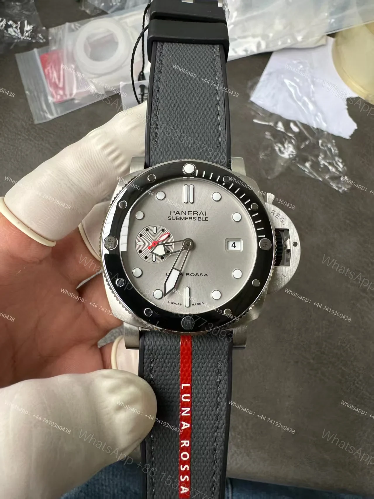 View 2 of Panerai Super Clone Submersible PAM01681 Luna Rossa 44MM