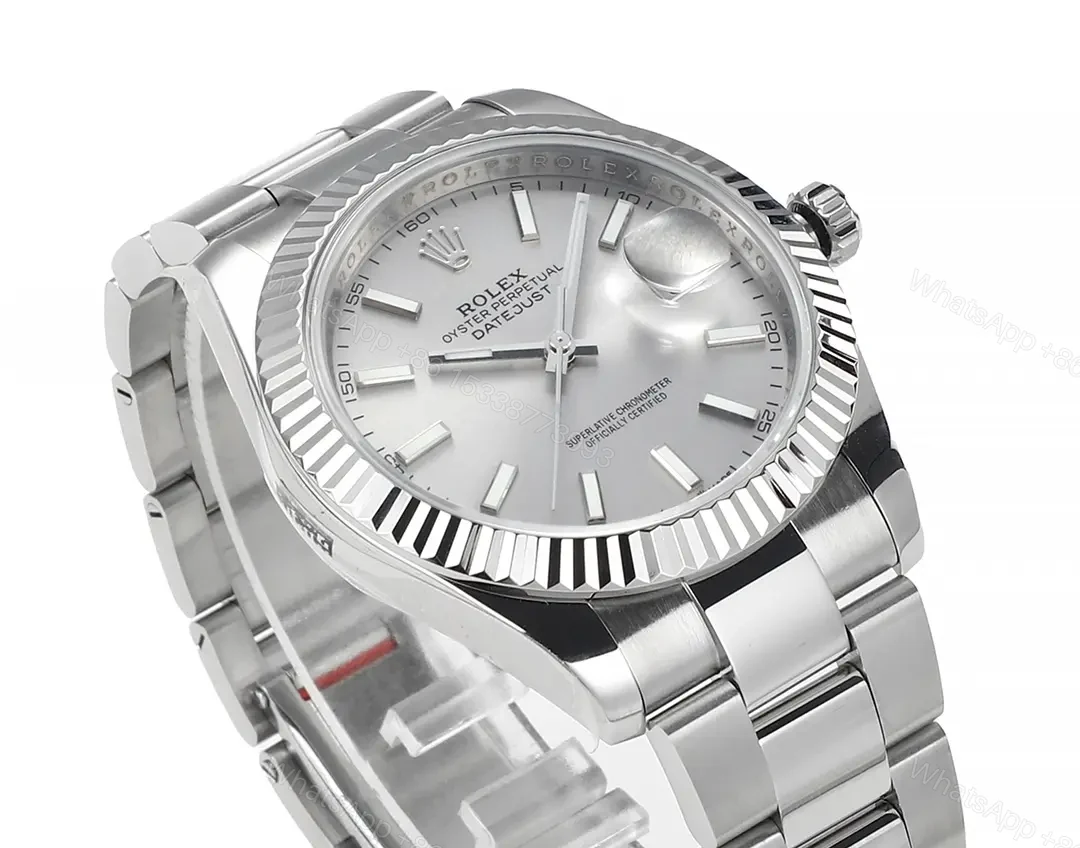 View 3 of VS Factory Clean Factory JVS Silver Rolex Datejust Watch