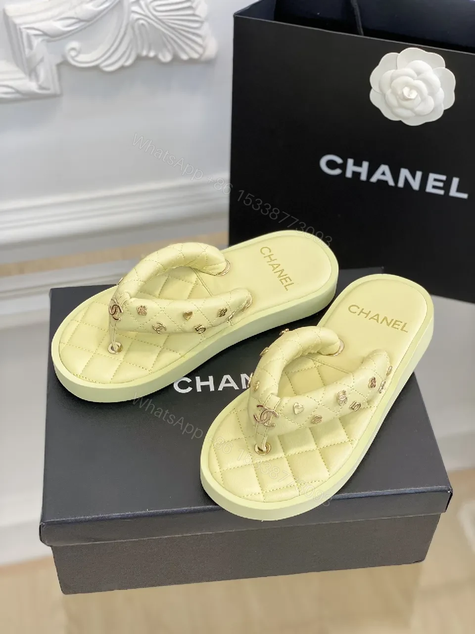 View 5 of Pastel Quilted Slider Sandals – Luxury Comfort Footbed