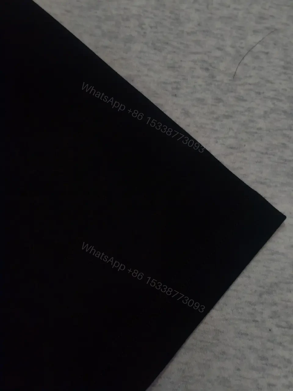 View 4 of Minimalist Black Knit Tee with Dior Logo Print, Unisex Fit