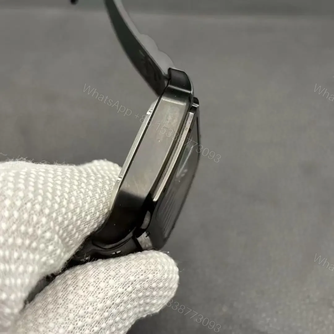 View 6 of Cartier Santos Full Black Replica De Cartier Watch