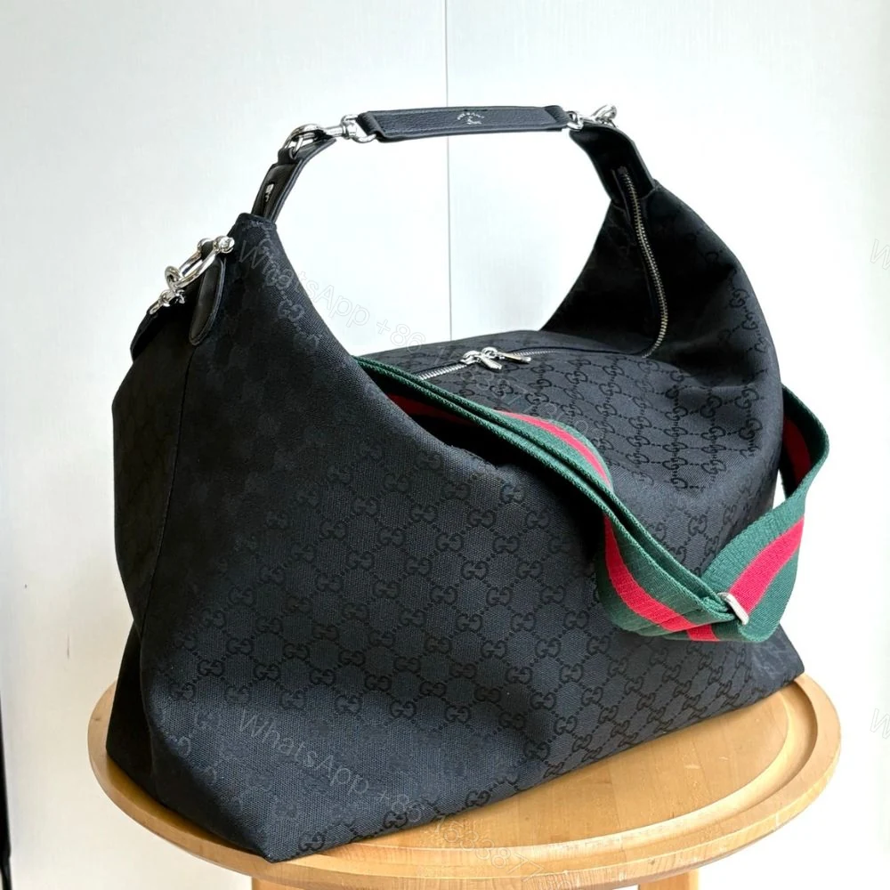 View 4 of Gucci Brera Large Crossbody Bag Black 46Cm