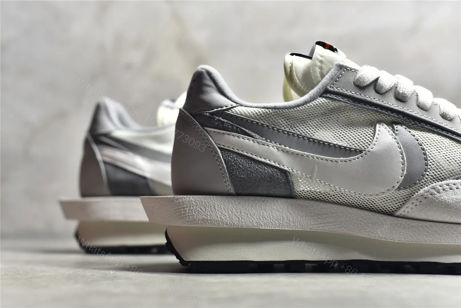 View 5 of Sacai × Nike LDV Waffle Grey White Reps
