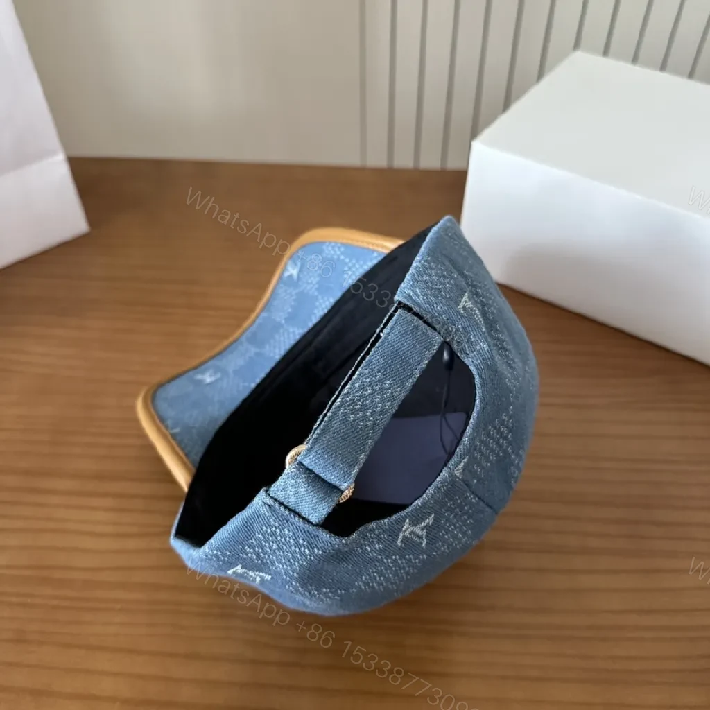 View 6 of Denim Monogram Cap: Modern Luxe, Durable, Everyday Wear