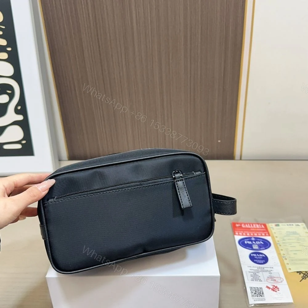 View 5 of Prada ReNylon and Saffiano Travel Black 22Cm