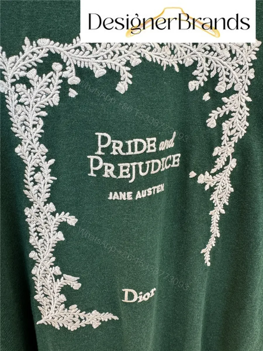 View 7 of Dior Green Pride and Prejudice Cover Short-Sleeve Knit Top