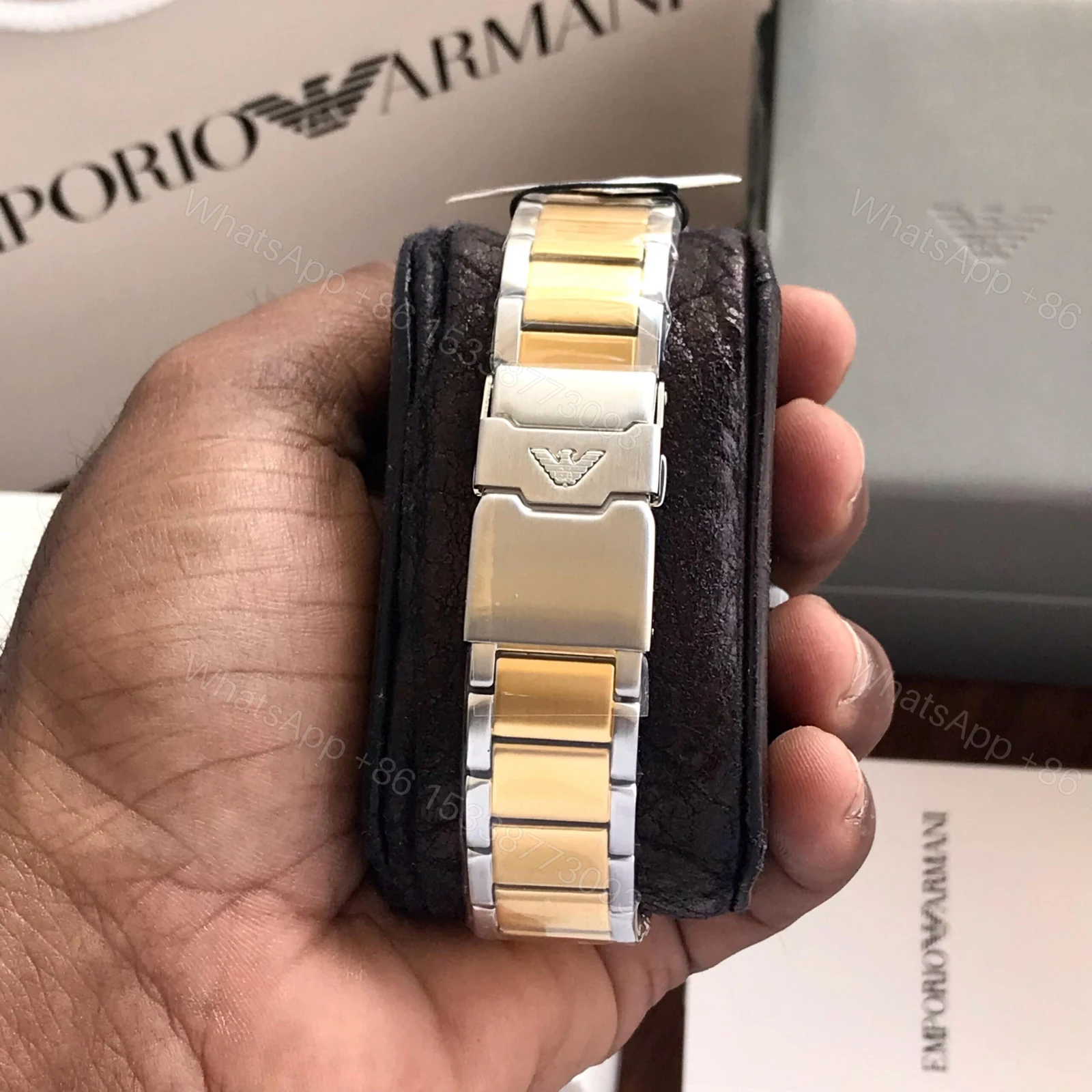 View 3 of Emporio Armani AR11586 Green Dial Chronograph 40mm Quartz