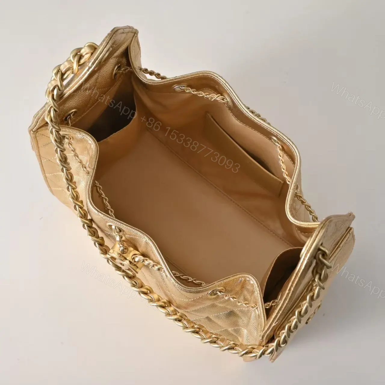 View 6 of Chanel 25 Small Gold, Gold hardware