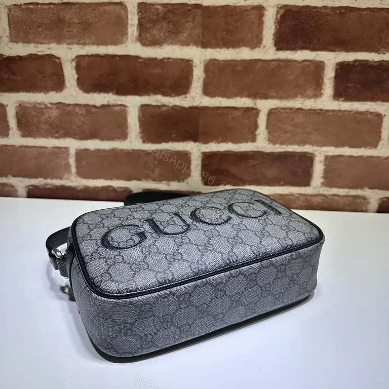 View 4 of Black Canvas G Crossbody: Structured Signature Bag