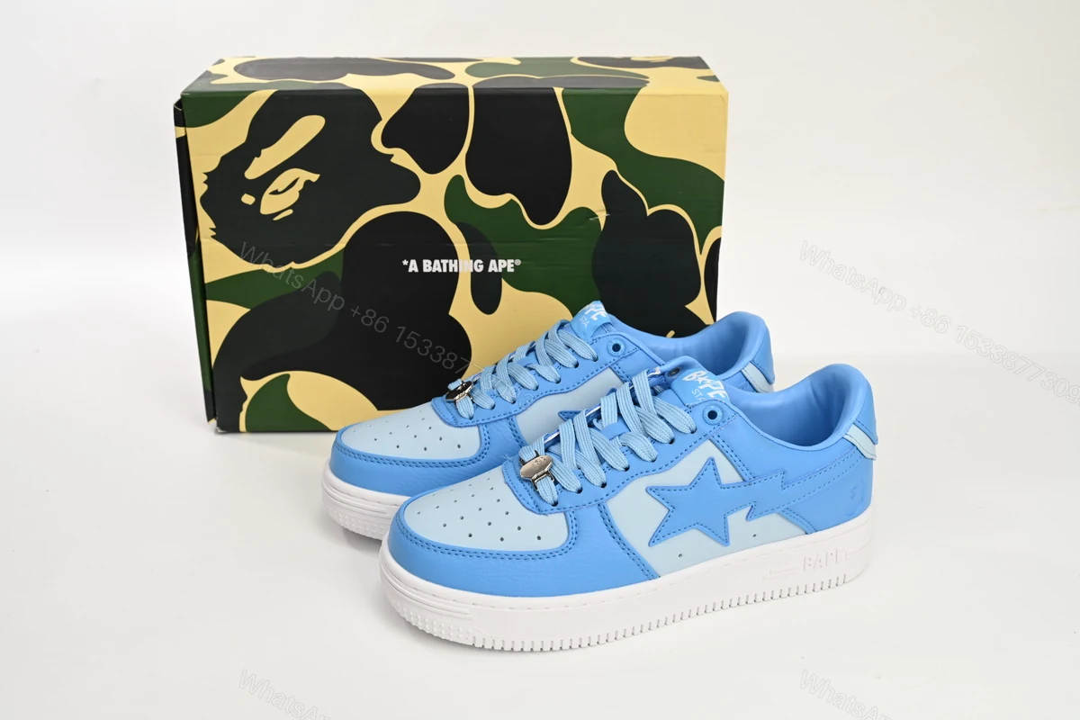 A Bathing Ape Bape Sta Low All Sky Blue OZXSHM-191-006K — view 2