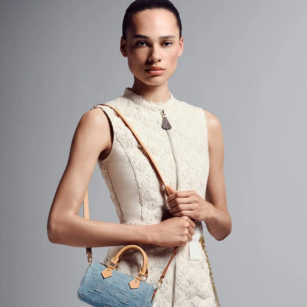 View 10 of Louis Vuitton Denim Blue Nano Speedy 16Cm M11212