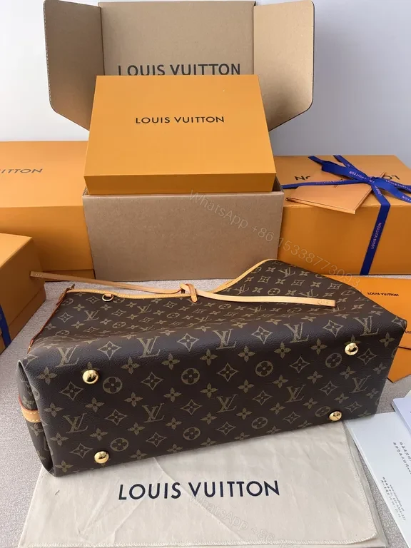 View 7 of Iconic Monogram Tote: LV Canvas, Leather Trim, Everyday Luxury