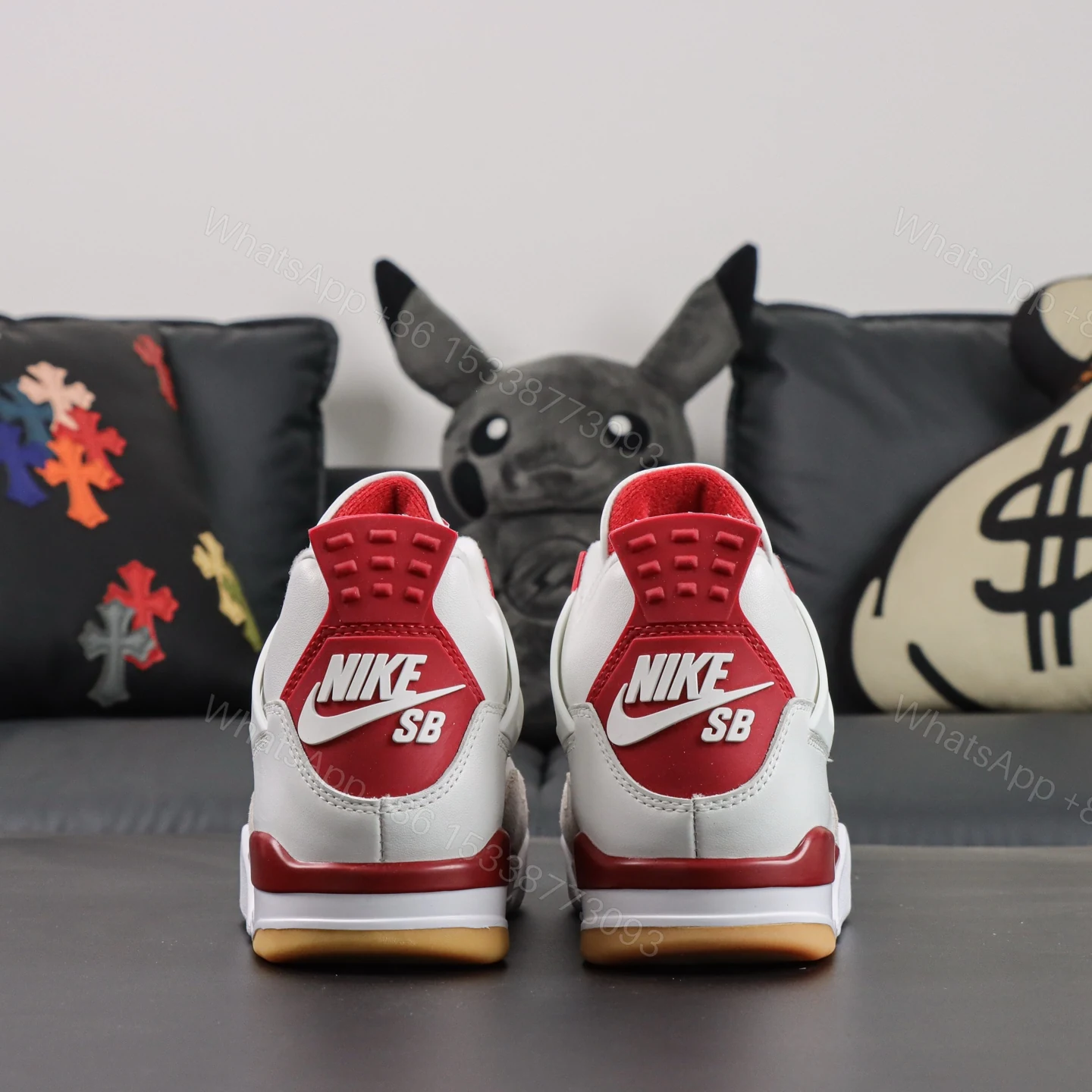 View 6 of Nike SB x Air Jordan 4 Retro SP “Varsity Red” Reps