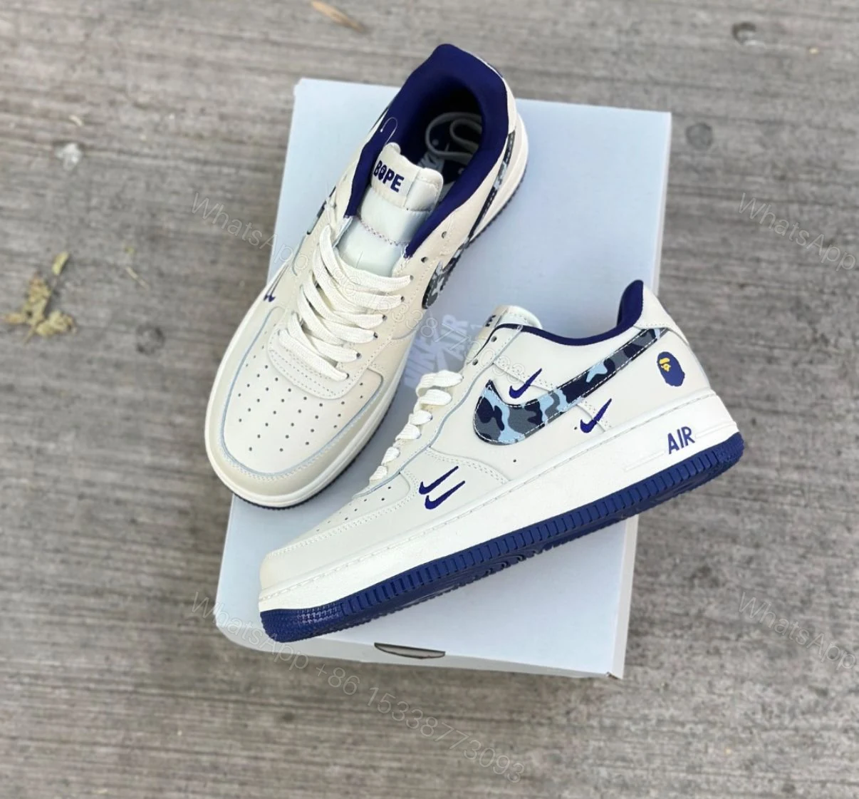 View 3 of FIRST COPY NIKE AIRFORCE CUSTOM BAPE SHOES FOR MAN