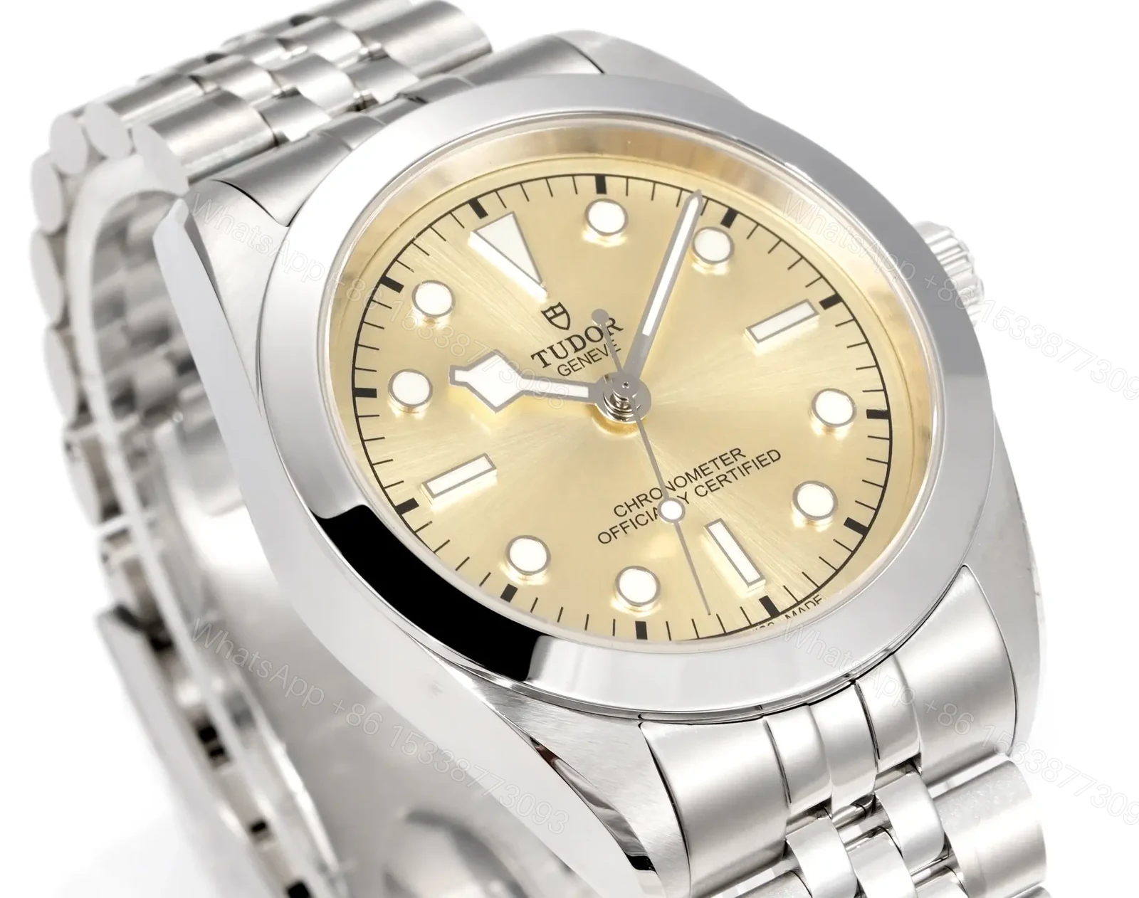View 4 of Tudor 3T Champagne Dial Watch Five-Link Steel Bracelet Ultimate 39MM TUDOR-1926-39-CHAMP-5LINK-STEEL
