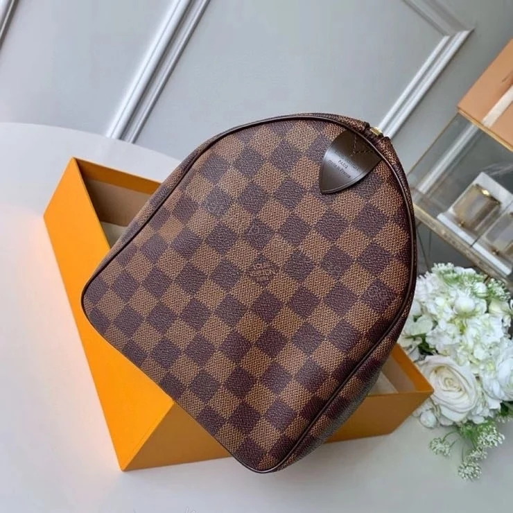 View 3 of Louis Vuitton Speedy Bandoulière 30 Damier Ebene 30Cm N41366