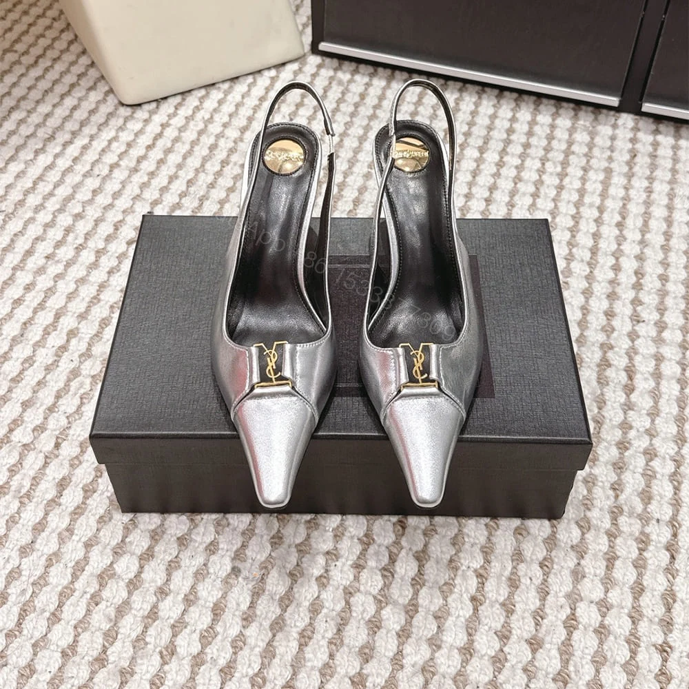 View 4 of YSL BABYLONE BRETEUIL slingback pumps