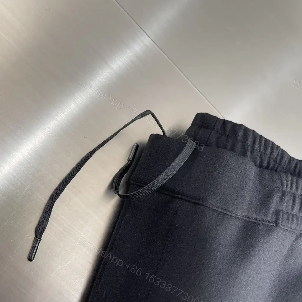 View 7 of Black Knit Track Pants: Subtle Luxe, Modern Comfort, Straight-Leg