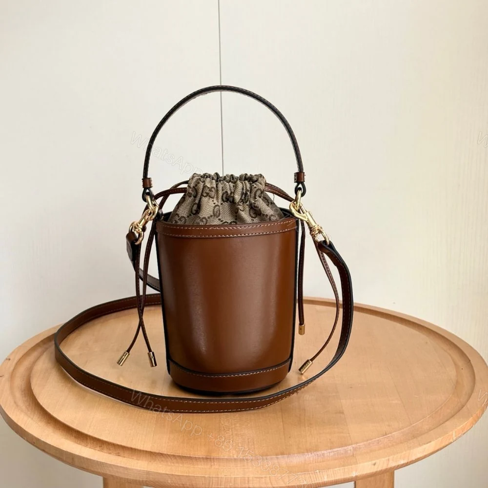 View 5 of Gucci Ophidia Mini Bucket Bag Brown 20Cm 760201
