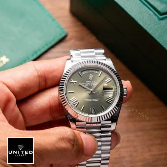 View 8 of Rolex Olive Green Replica